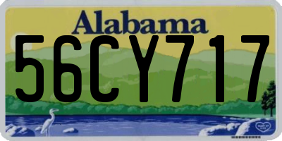 AL license plate 56CY717