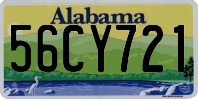 AL license plate 56CY721