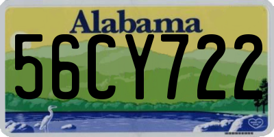 AL license plate 56CY722
