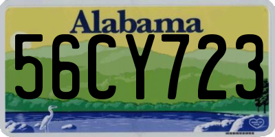 AL license plate 56CY723