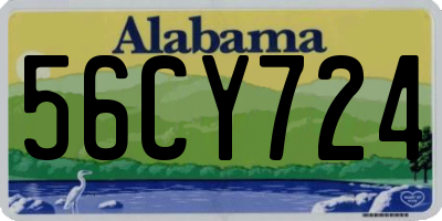 AL license plate 56CY724