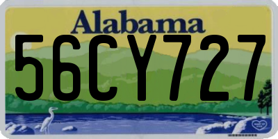 AL license plate 56CY727