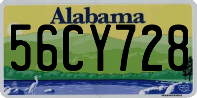 AL license plate 56CY728