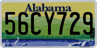 AL license plate 56CY729