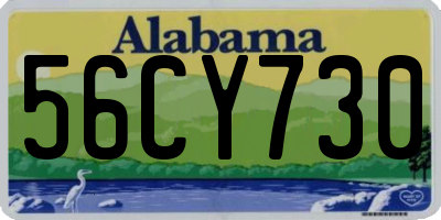AL license plate 56CY730