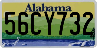 AL license plate 56CY732
