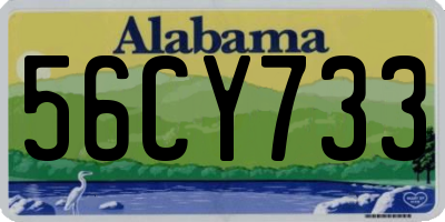 AL license plate 56CY733