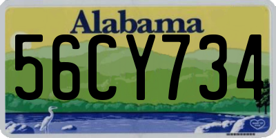 AL license plate 56CY734