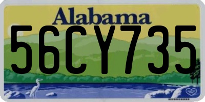 AL license plate 56CY735