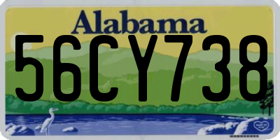 AL license plate 56CY738