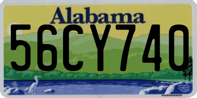 AL license plate 56CY740