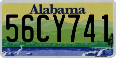 AL license plate 56CY741