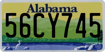 AL license plate 56CY745