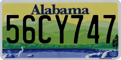 AL license plate 56CY747