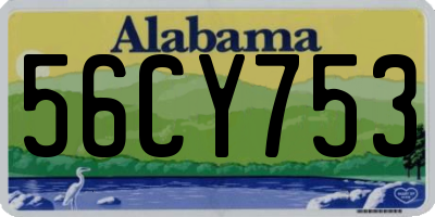 AL license plate 56CY753