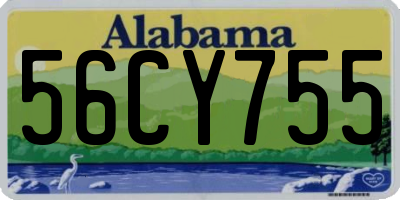 AL license plate 56CY755