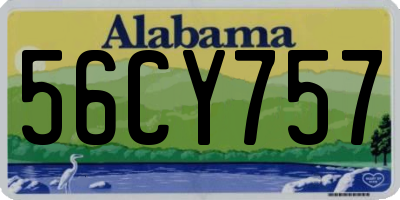 AL license plate 56CY757