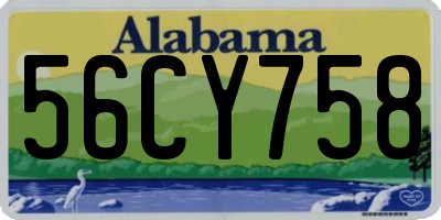 AL license plate 56CY758