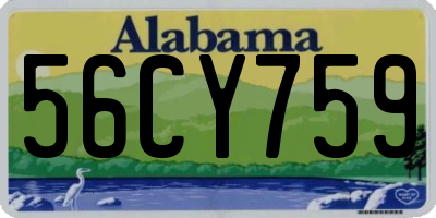 AL license plate 56CY759