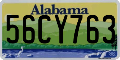 AL license plate 56CY763