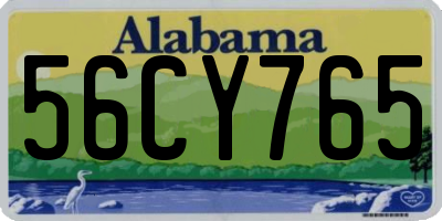 AL license plate 56CY765