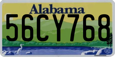 AL license plate 56CY768