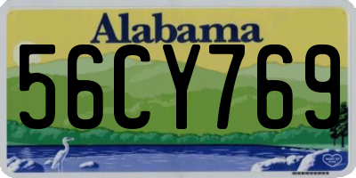 AL license plate 56CY769