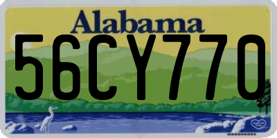 AL license plate 56CY770