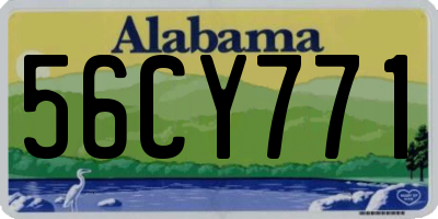 AL license plate 56CY771