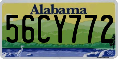 AL license plate 56CY772