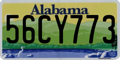 AL license plate 56CY773