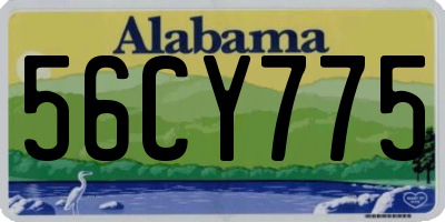 AL license plate 56CY775
