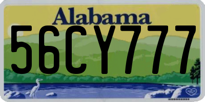 AL license plate 56CY777