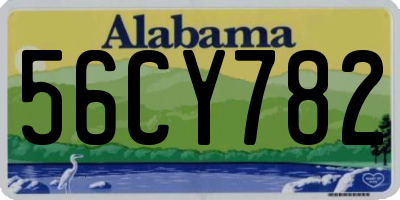 AL license plate 56CY782