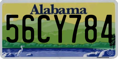 AL license plate 56CY784