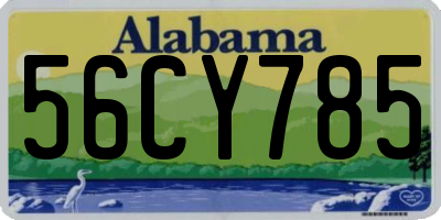 AL license plate 56CY785