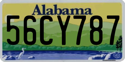 AL license plate 56CY787