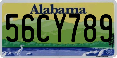 AL license plate 56CY789
