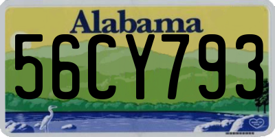 AL license plate 56CY793