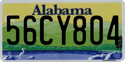 AL license plate 56CY804