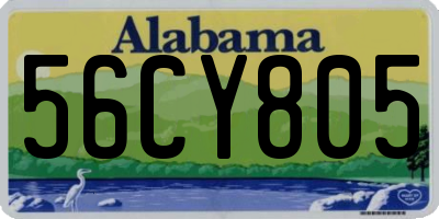AL license plate 56CY805