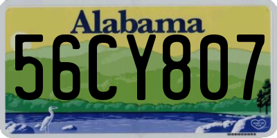 AL license plate 56CY807