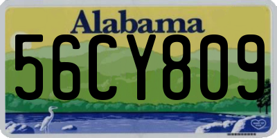 AL license plate 56CY809