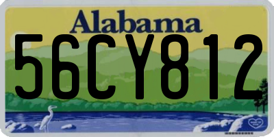 AL license plate 56CY812
