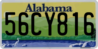 AL license plate 56CY816