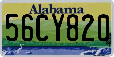 AL license plate 56CY820