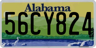 AL license plate 56CY824