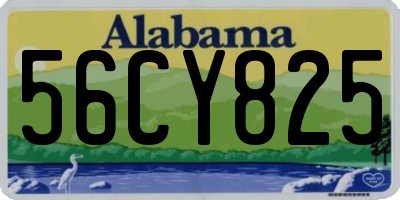 AL license plate 56CY825