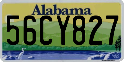 AL license plate 56CY827