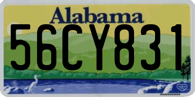 AL license plate 56CY831